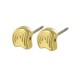 Cymbal ™ DQ metal Earpin Polykarpos for Ginko beads - Gold